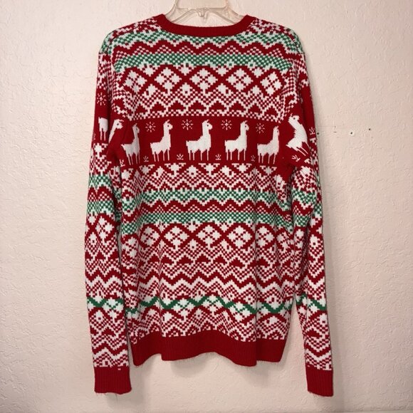 Jolly Sweaters Christmas Sweater Women’s Large Festive Llama 3D Party Holiday - Picture 3 of 8